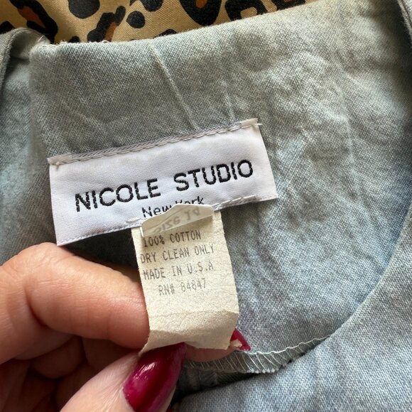 Vintage Nicole Studio Womens Denim Tunic/Jacket, 14 - Picture 8 of 9